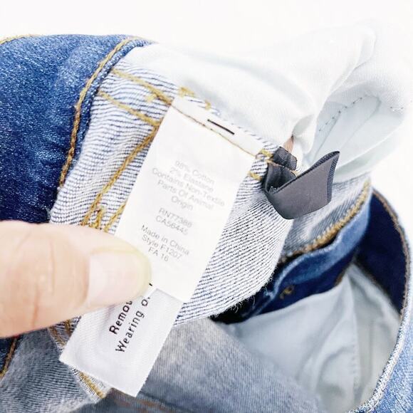 Madewell 9" High Riser Skinny Skinny Med-Dk Wash Denim Jeans SZ26 - Picture 3 of 8